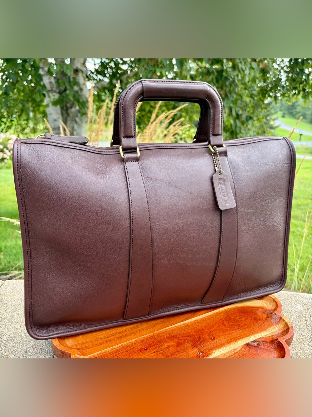 Vintage COACH Mahogany Leather Portfolio Briefcase 5286 EUC - Picture 16 of 17